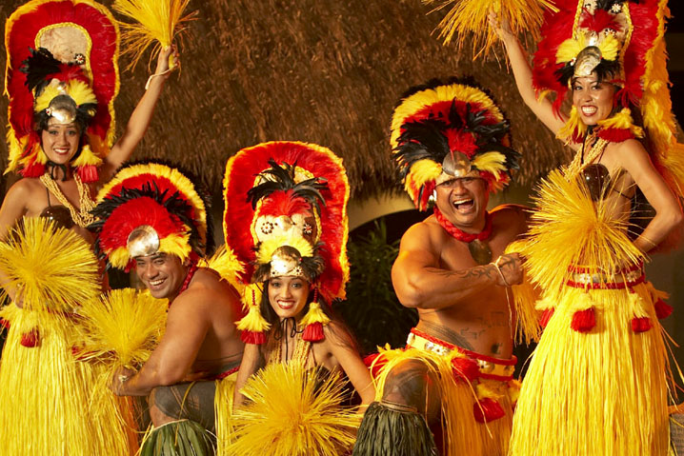 a group of people wearing costumes